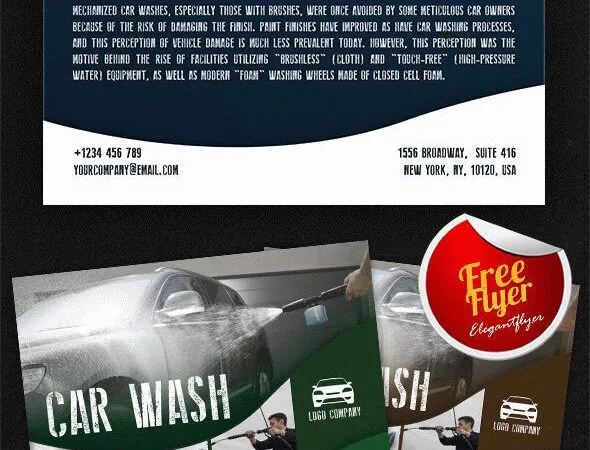 Modern Car Wash Flyer Template 1