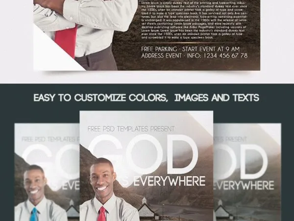 Modern Church Flyer Template 1