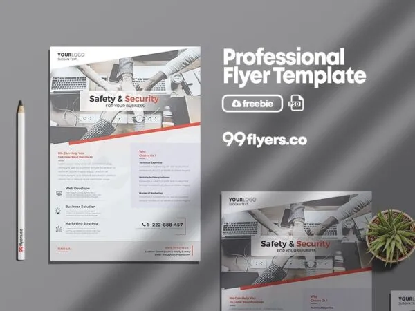 Modern Clean Corporate Flyer Template 1