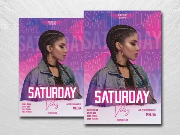 Modern Club Events Flyer Template 1