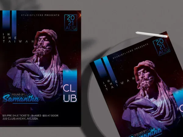 Modern Club Party Flyer Template 1