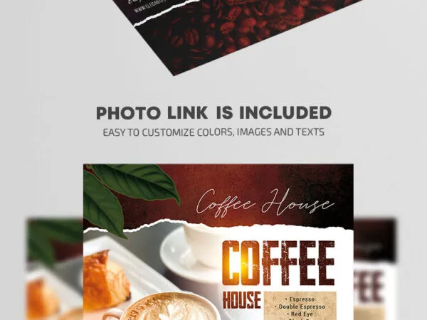 Modern Coffee House Flyer Template 1