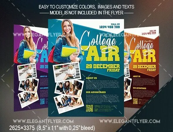 Modern College Fair Flyer Template 1
