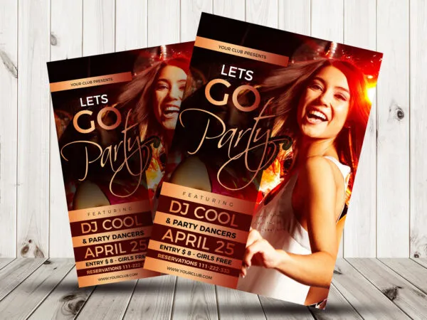 Modern Cool Events Party Flyer Template 1
