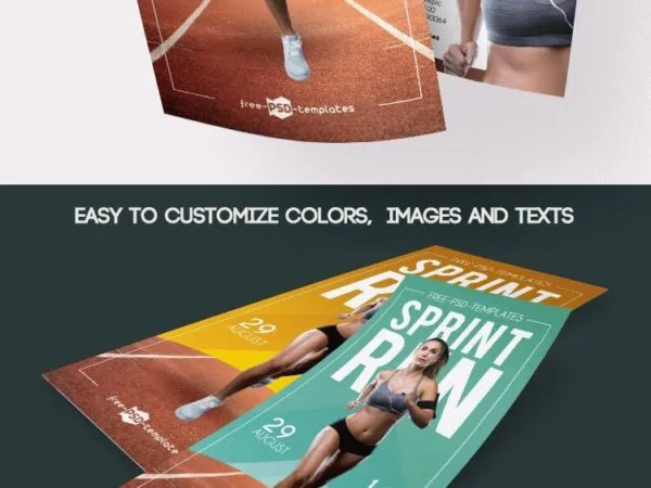Modern Coral and Pink Fitness Flyer 1