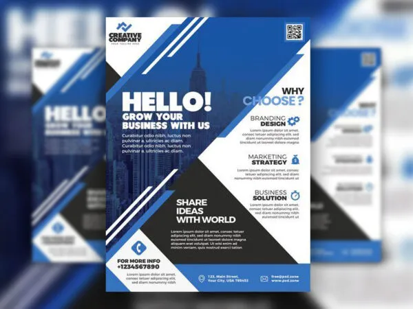 Modern Corporate Agency Flyer Template 1