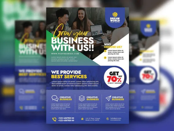 Modern Corporate Business Event Flyer Template 1