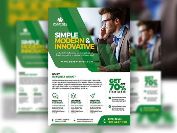 Modern Corporate Promotion Flyer Template 1