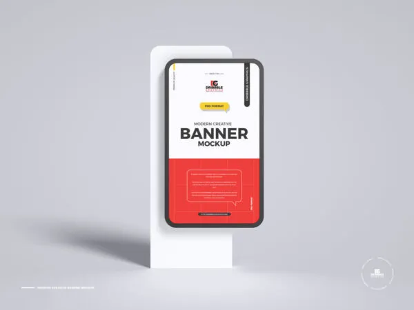 Modern Creative Standing Display Banner Mockup 1