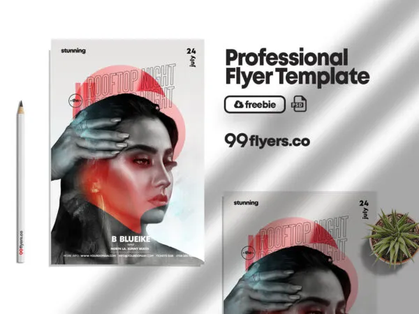 Modern Dance Club Party Flyer Template 1