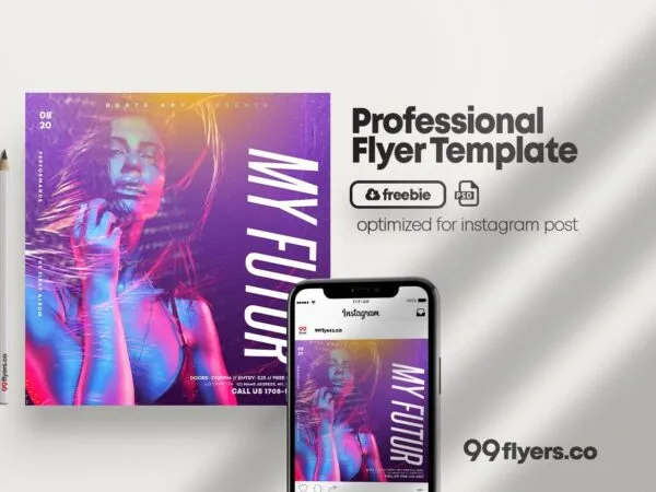 Modern Dance Event Flyer Instagram Template 1