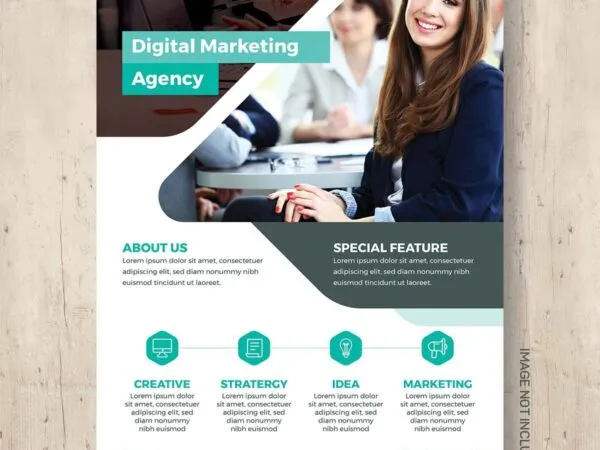Modern Digital Marketing Agency Flyer Template 1