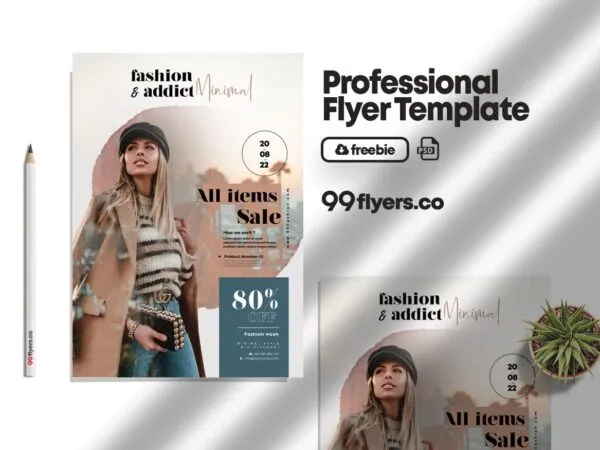 Modern Fall Promotion Sale Flyer Template 1