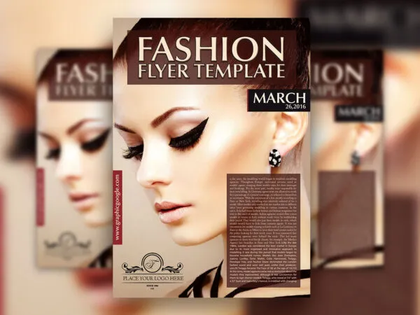 Modern Fashion Beauty Flyer Template with a Clean Design 1