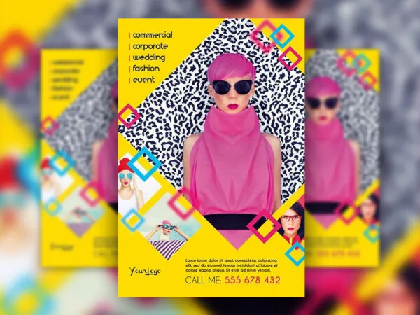 Modern Fashion Photography Facebook Cover and Flyer Templates 1