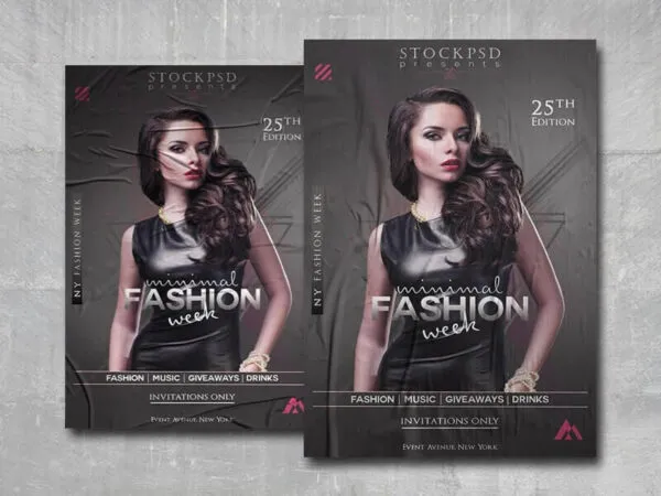 Modern Fashion Show Flyer Template 1