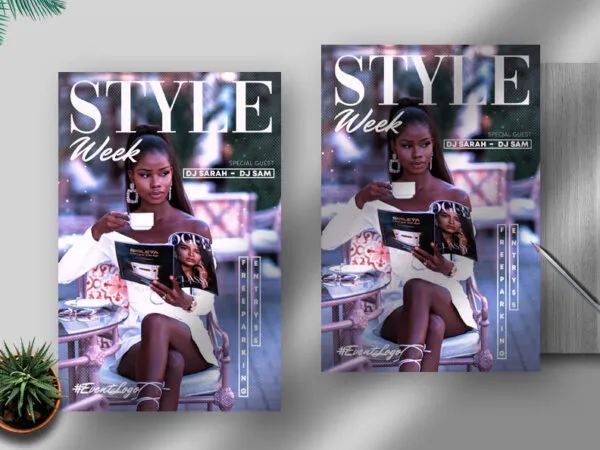 Modern Fashion Week Flyer Template 1