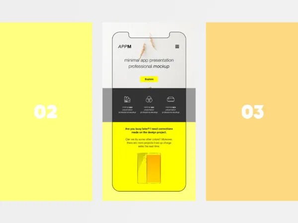 Modern Flat App Presentation Mockup 1