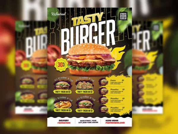 Modern Food Business Flyer Template 1