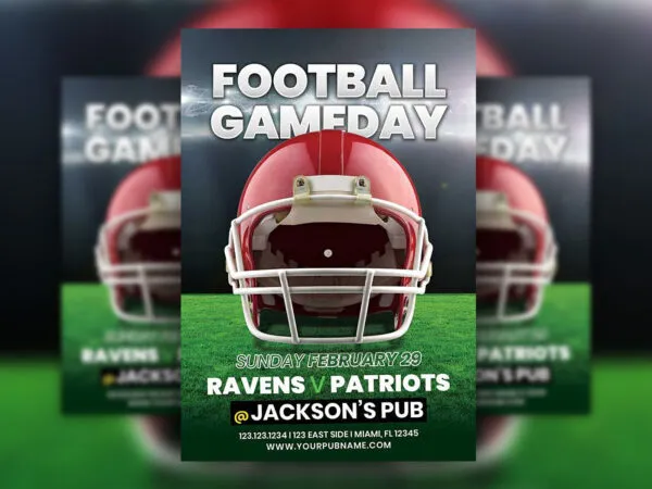 Modern Football Event Flyer Template 1