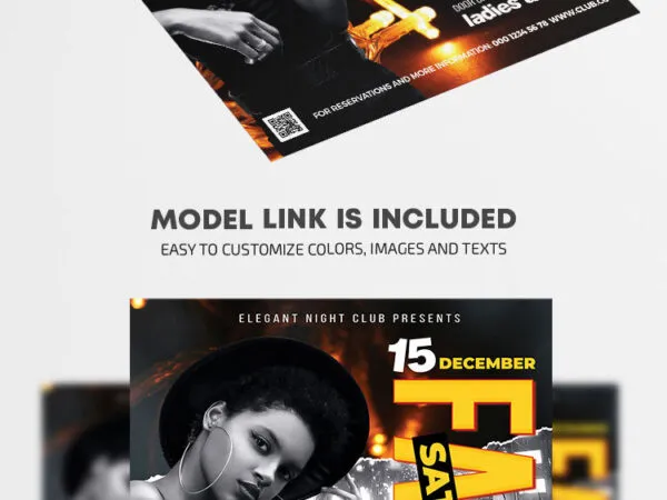Modern Futuristic Fancy Saturday Event Flyer Template 1