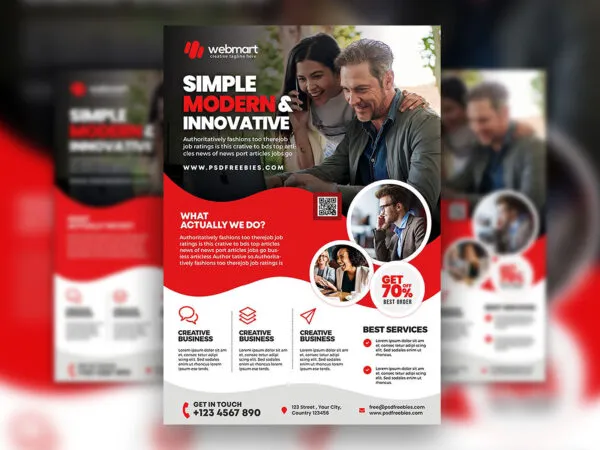 Modern Gradient Corporate Business Flyer Template 1
