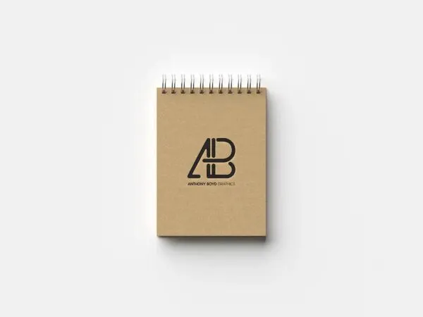 Modern Hardcover Notepad Mockup 1