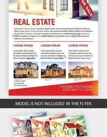 Modern Infographic Real Estate Agencies Flyer Template 1