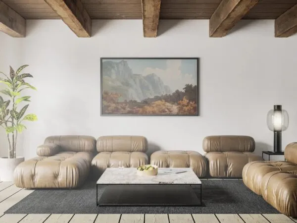 Modern Interior Wide Horizontal Poster Mockup 1