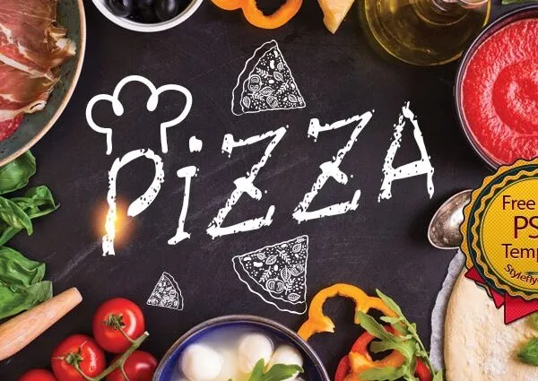 Modern Leafy Thanksgiving Day Party Flyer Template 1