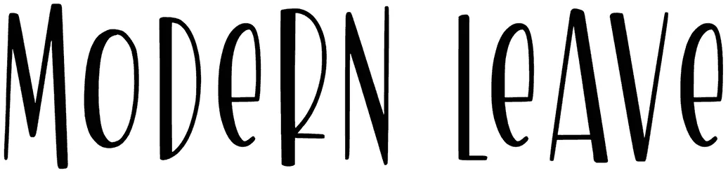 Modern Leave Font 1