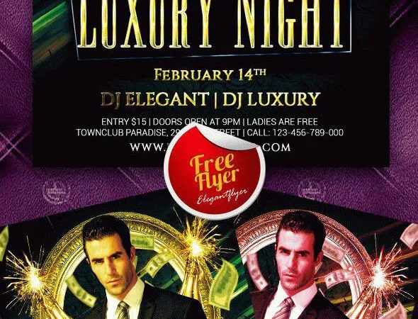 Modern Luxury Club Party Flyer Template 1
