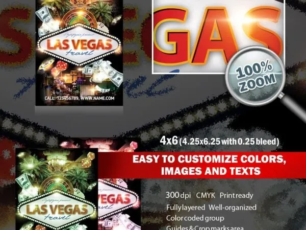 Modern Luxury Las Vegas Flyer Template 1