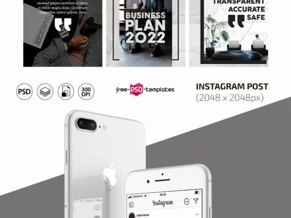 Modern Minimal Business Flyer Instagram Post Template 1