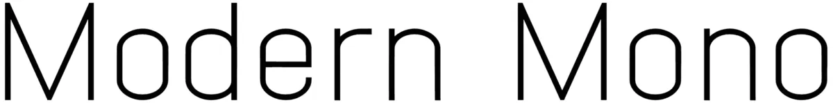 Modern Mono Font 1