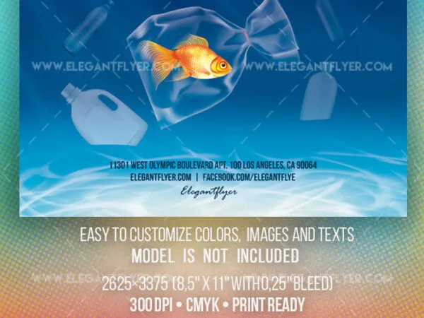 Modern Nature Save The Planet Flyer Template 1