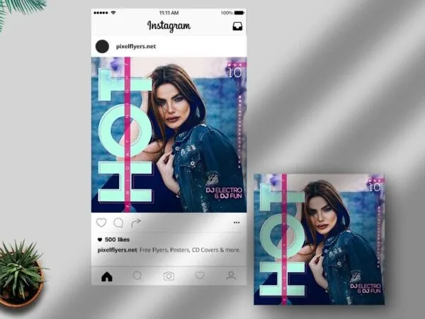 Modern Nightclub Event Instagram Post Template 1