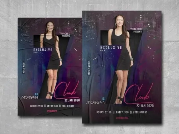 Modern Nightclub Party Flyer Template 1