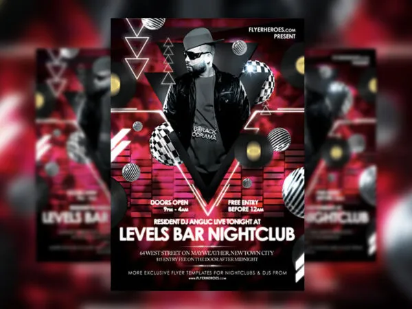 Modern Nightclub and Bar Flyer Template 1