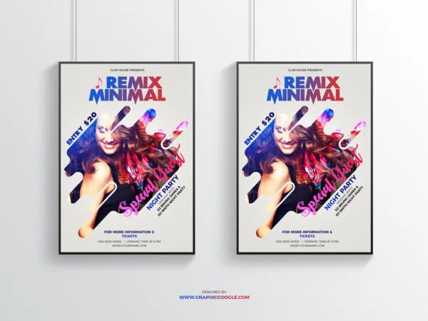 Modern Party Flyer Design Template 1