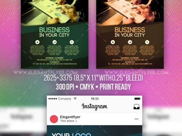 Modern Photo Business Flyer Instagram Template 1