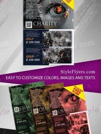 Modern Photo Charity Event Flyer Template 1