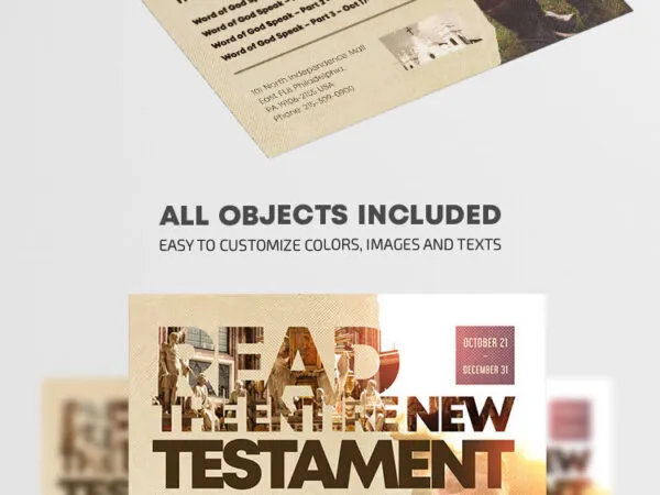 Modern Photo Church Event Flyer Template 1