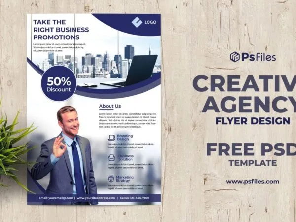 Modern Photo Corporate Business Agency Flyer Template 1