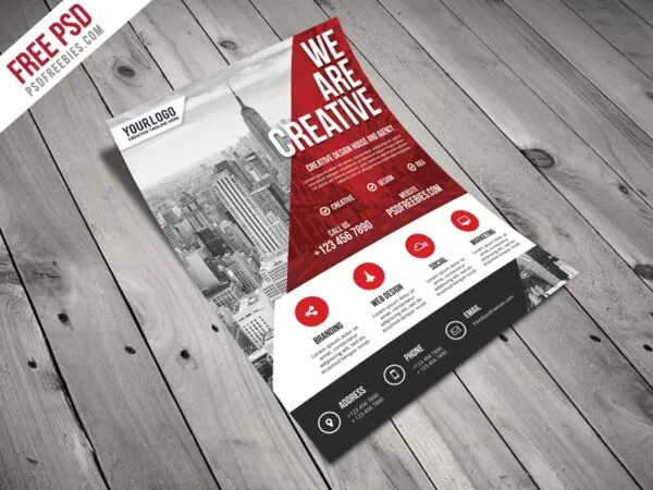 Modern Photo Corporate Business Flyer Template 1