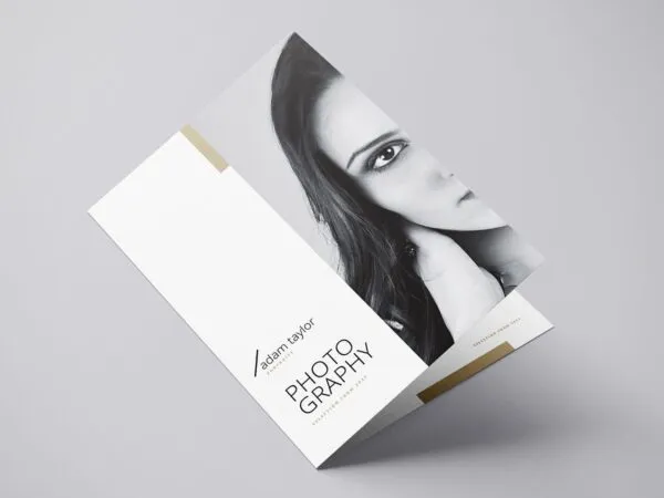 Modern Photography Templates Including Business Card Bi Fold Brochure and Flyer 1