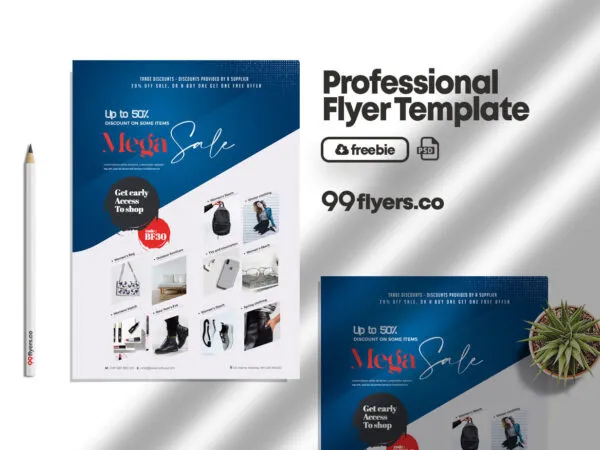 Modern Products Sale Flyer Template 1
