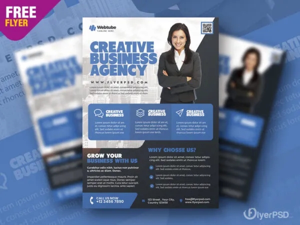 Modern Professional Corporate Business Agency Flyer Template 1