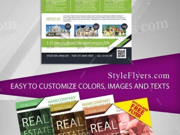 Modern Real Estate Agencies Flyer Template 1