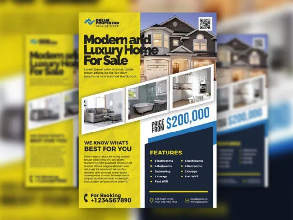 Modern Real Estate Agency Flyer Template 1